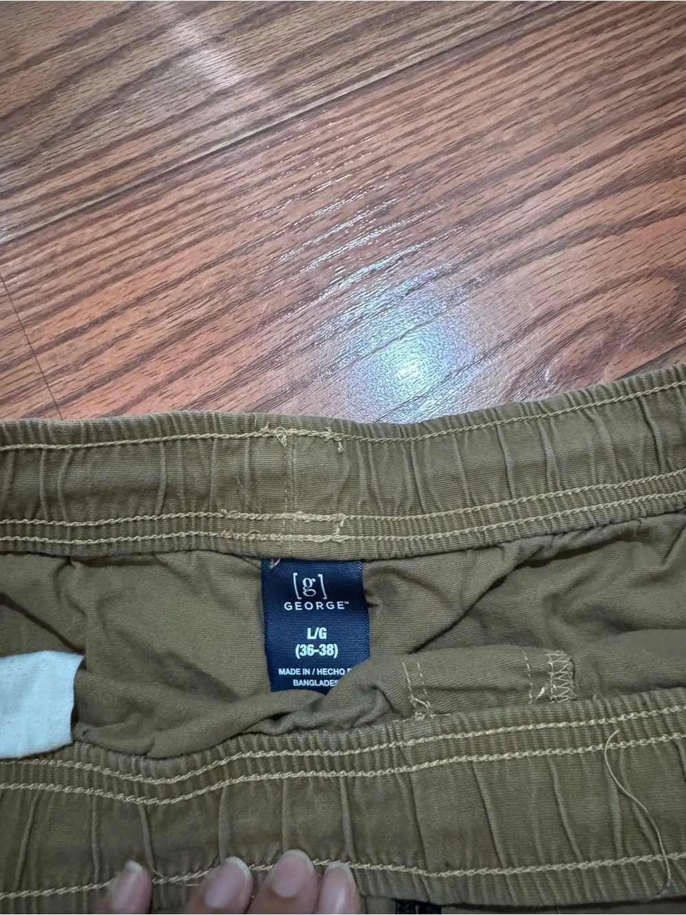 George Olive Green Drawstring Hybrid Shorts